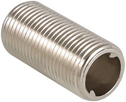 Ниппель под сгонный ключ латунный никелированный НН Valtec 1/2" - фото 65568