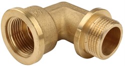 Угольник НВ латунный с упором Tiemme 1/2" - фото 65810