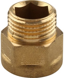 Переходник НВ латунный Tiemme 3/4" х 3/4" - фото 65839