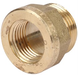 Переходник НВ латунный Tiemme 3/4" х 1/2" - фото 65853 Переходник НВ латунный Tiemme 3/4" х 1/2" - фото 65853