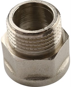 Переходник НВ никелированный Tiemme 3/8" х 3/8" - фото 65871 Переходник НВ никелированный Tiemme 3/8" х 3/8" - фото 65871