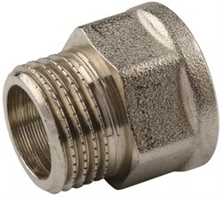 Переходник НВ никелированный Tiemme 1/2" х 1/2" - фото 65875