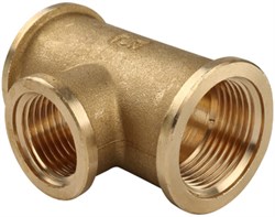 Тройник ВВ латунный Tiemme 3/4" х 1/2" х 3/4" - фото 65968