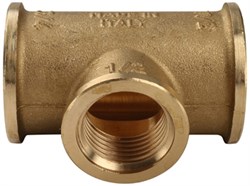 Тройник ВВ латунный Tiemme 1" х 3/4" х 1" - фото 65975