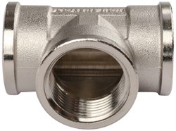 Тройник ВВ никелированный Tiemme 1 1/4" - фото 65990