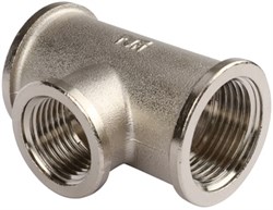 Тройник ВВ никелированный Tiemme 3/4" х 1/2" х 3/4" - фото 66007
