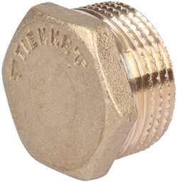 Заглушка НР латунная Tiemme 3/8" - фото 66025