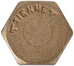 Заглушка НР латунная Tiemme 3/8" - фото 66027
