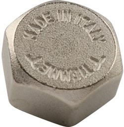 Заглушка ВР никелированная Tiemme 3/8" - фото 66089 Заглушка ВР никелированная Tiemme 3/8" - фото 66089