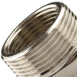 Футорка НР никелированная Tiemme 1/2" х 3/8" - фото 66190 Футорка НР никелированная Tiemme 1/2" х 3/8" - фото 66190