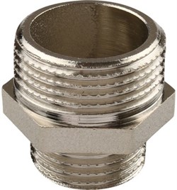 Ниппель НН никелированный Tiemme 1 1/2" х 1 1/4" - фото 66564