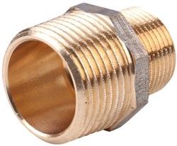 Ниппель редукционный НН Viega 1/2" x 3/8" (бронза) - фото 66960