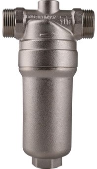 Фильтр промывной Tiemme 1", латунная колба, манометр, сгоны - фото 67533