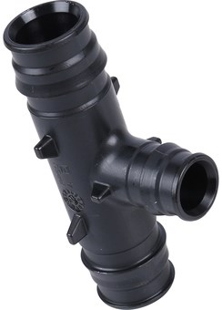 Тройник редукционный для сшитого полиэтилена Uponor (Q&E) 32 x 25 x 32 - фото 67614