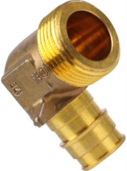 Угол НР для сшитого полиэтилена Uponor (Q&E) 20 x 3/4" - фото 67781