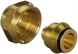 Зажимной адаптер из покрытой латуни PE-X FLEX-X Uponor 16X2,2 x 1/2" - фото 67953