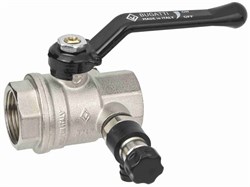 Кран шаровый Bugatti Oregon (330), ВР-ВР (ручка) 2", с заглушкой 1/4", дренажным вентилем - фото 69387 Кран шаровый Bugatti Oregon (330), ВР-ВР (ручка) 2", с заглушкой 1/4", дренажным вентилем - фото 69387