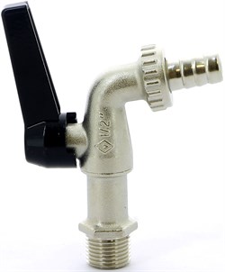 Кран шаровый Bugatti Alaska (689), со штуцером, НР (ручка) 3/8" - фото 69604