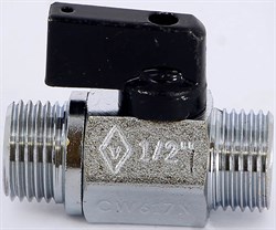 Кран шаровый Bugatti Kansas (810) мини НР-НР 1/2", проход 12 мм - фото 69680 Кран шаровый Bugatti Kansas (810) мини НР-НР 1/2", проход 12 мм - фото 69680