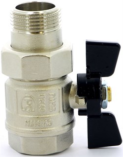 Кран шаровый Bugatti New Jersey (922), американка прямая, НР-ВР (бабочка) 1 1/4" - фото 69828 Кран шаровый Bugatti New Jersey (922), американка прямая, НР-ВР (бабочка) 1 1/4" - фото 69828