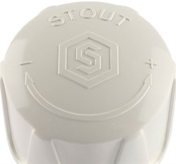 Вентиль Stout ручной, угловой 1/2" НВ - фото 69997