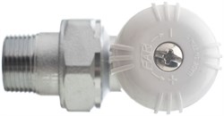 Вентиль для радиатора ручной угловой FAR без уплотнения 1" (FV 1150 1) - фото 70186 Вентиль для радиатора ручной угловой FAR без уплотнения 1" (FV 1150 1) - фото 70186