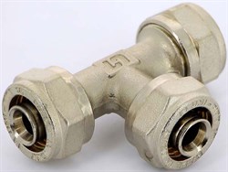 Тройник обжимной для мeталлопластиковых труб Uni-Fitt 16 - фото 70252