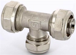 Тройник редукционный обжимной для мeталлопластиковых труб Uni-Fitt 26 x 16 x 26 - фото 70320 Тройник редукционный обжимной для мeталлопластиковых труб Uni-Fitt 26 x 16 x 26 - фото 70320