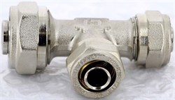 Тройник редукционный обжимной для мeталлопластиковых труб Uni-Fitt 20 x 20 x 16 - фото 70346 Тройник редукционный обжимной для мeталлопластиковых труб Uni-Fitt 20 x 20 x 16 - фото 70346