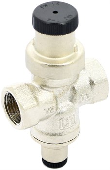 Редуктор давления Uni-fitt COMPACT 1/2", под радиальный манометр, никелированный - фото 70478