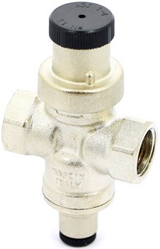 Редуктор давления Uni-fitt COMPACT 1/2", под радиальный манометр, никелированный - фото 70481
