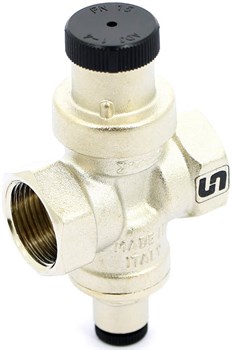 Редуктор давления Uni-fitt COMPACT 3/4", под радиальный манометр, никелированный - фото 70482