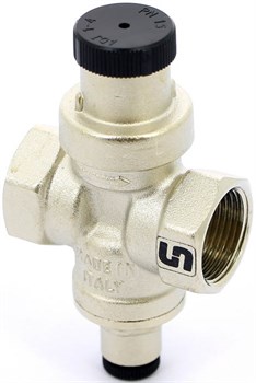 Редуктор давления Uni-fitt COMPACT 3/4", под радиальный манометр, никелированный - фото 70483