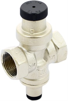 Редуктор давления Uni-fitt COMPACT 3/4", под радиальный манометр, никелированный - фото 70484