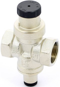 Редуктор давления Uni-fitt COMPACT 3/4", под радиальный манометр, никелированный - фото 70485