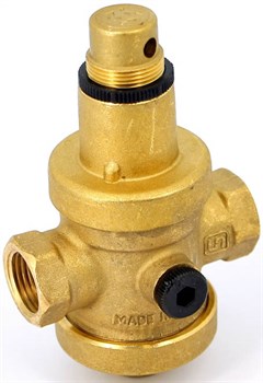 Редуктор давления Uni-fitt 1/2", под аксиальный манометр, латунный - фото 70489