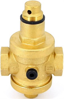 Редуктор давления Uni-fitt 1", под аксиальный манометр, латунный - фото 70494 Редуктор давления Uni-fitt 1", под аксиальный манометр, латунный - фото 70494