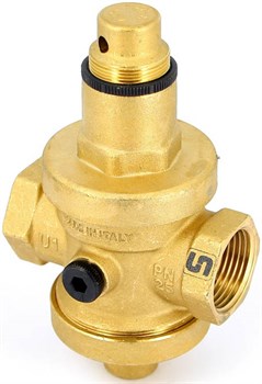 Редуктор давления Uni-fitt 1", под аксиальный манометр, латунный - фото 70496 Редуктор давления Uni-fitt 1", под аксиальный манометр, латунный - фото 70496