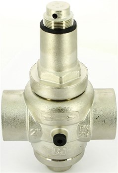 Редуктор давления Uni-fitt 2", под аксиальный манометр, никелированный - фото 70542 Редуктор давления Uni-fitt 2", под аксиальный манометр, никелированный - фото 70542