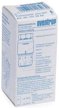 Термоголовка Oventrop, жидкостный датчик, цвет белый/хром - фото 70649