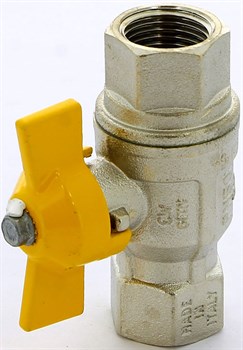 Кран шаровый для газа Itap Berlin усиленный ВВ (бабочка) 1/2" - фото 71451