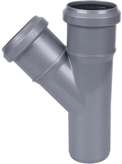 Тройник канализационный Sinikon Standart 40х40x45° - фото 71625