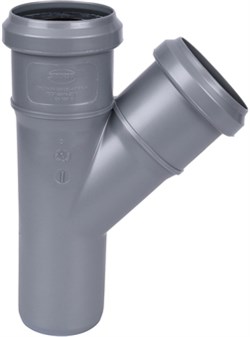 Тройник канализационный Sinikon Standart 40х40x45° - фото 71626