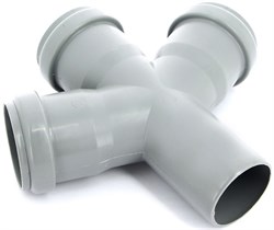 Крестовина одноплоскостная канализационная Sinikon Standart 50x50x50x67° - фото 71788