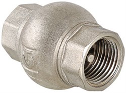 Клапан обратный Valtec 3/4" Вр, с латунным золотником, пружинный - фото 71945