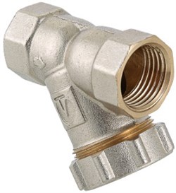 Фильтр косой Valtec 1/2" Вр, с заглушкой, 500 мкм - фото 72340