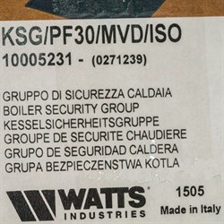 Группа безопасности котла Watts KSG/ PF30, сталь, сбросной клапан, до 50 кВт - фото 72497