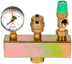 Группа безопасности котла Uni-Fitt, сталь, до 50 кВт - фото 72548 Группа безопасности котла Uni-Fitt, сталь, до 50 кВт - фото 72548