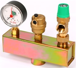 Группа безопасности котла Uni-Fitt, сталь, до 50 кВт - фото 72549 Группа безопасности котла Uni-Fitt, сталь, до 50 кВт - фото 72549