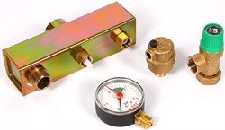 Группа безопасности котла Uni-Fitt, сталь, до 50 кВт - фото 72552 Группа безопасности котла Uni-Fitt, сталь, до 50 кВт - фото 72552